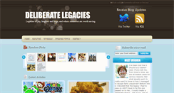 Desktop Screenshot of deliberatelegacies.com